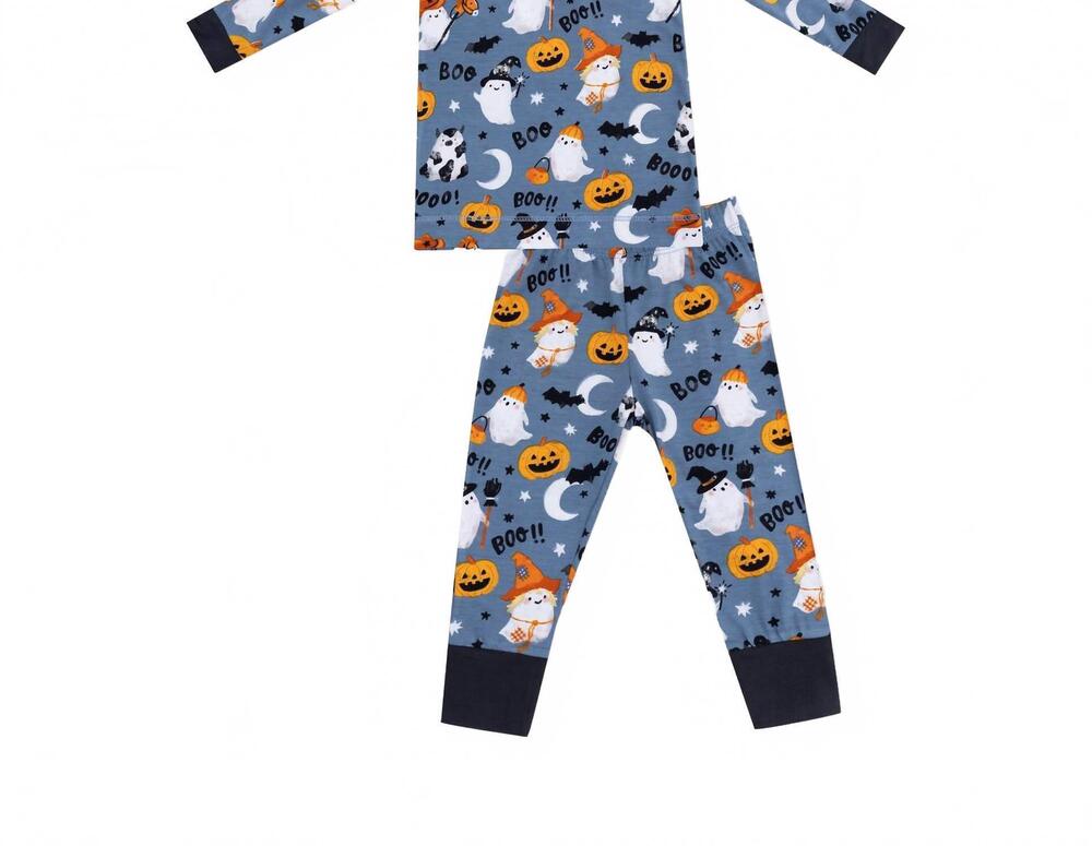 NEW ANGEL DEAR boys long sleeve loungewear set in glow in the dark costumed ghos